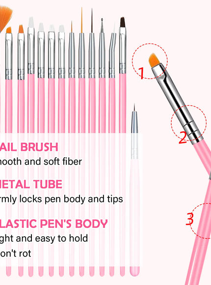 KissICON KissIcon Nail Art Brush Palette Dotting Pen Set