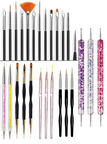 KissICON KissIcon Nail Art Brush Set - Multi Tool