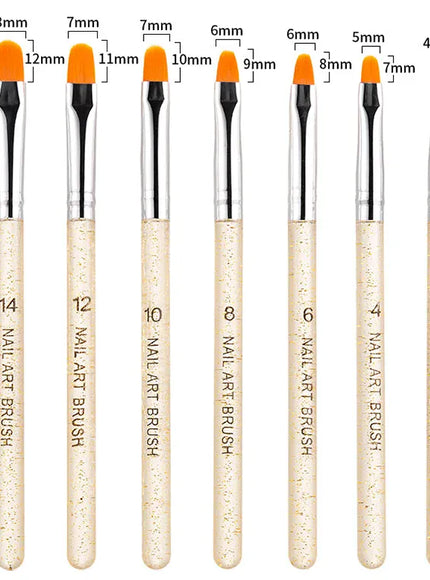 KissICON KissIcon Nail Art Brush Set - Versatile Design