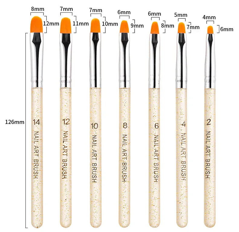 KissICON KissIcon Nail Art Brush Set - Versatile Design