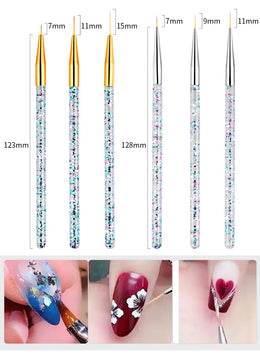 KissICON KissIcon Nail Art Brush Set - Versatile Design