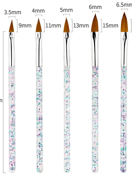KissICON KissIcon Nail Art Brush Set - Versatile Design