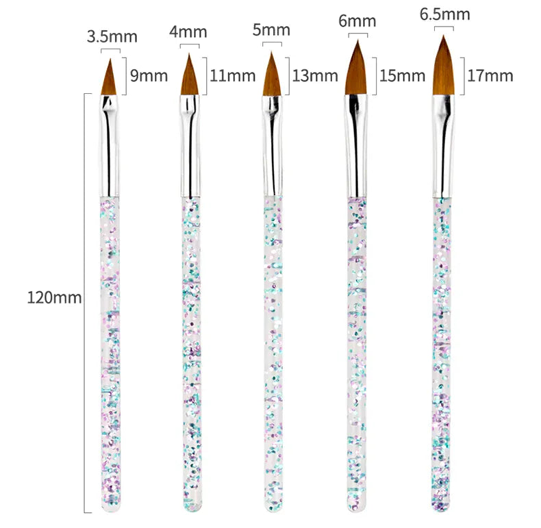 KissICON KissIcon Nail Art Brush Set - Versatile Design