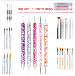 KissICON KissIcon Nail Art Brush Set - Versatile Design