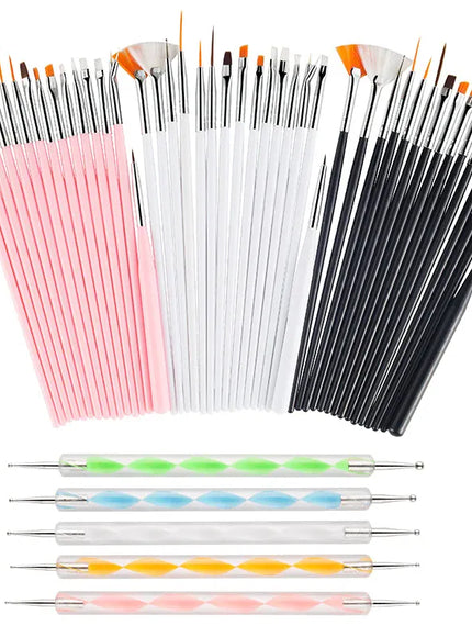 KissICON KissIcon Nail Art Brush Set - Versatile Design