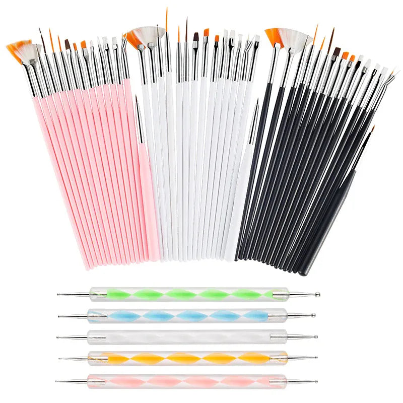 KissICON KissIcon Nail Art Brush Set - Versatile Design
