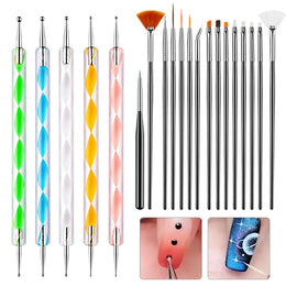KissICON KissIcon Nail Art Brush Set - Versatile Design