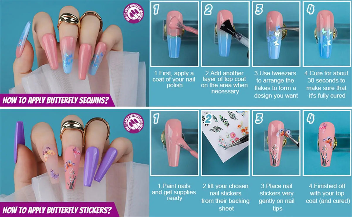 KissICON KissIcon Nail Art DIY Kit - Glitter Stickers