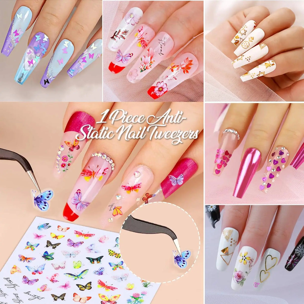 KissICON KissIcon Nail Art DIY Kit - Glitter Stickers