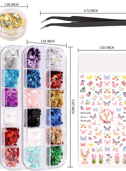 KissICON KissIcon Nail Art DIY Kit - Glitter Stickers