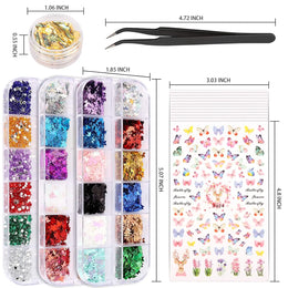 KissICON KissIcon Nail Art DIY Kit - Glitter Stickers