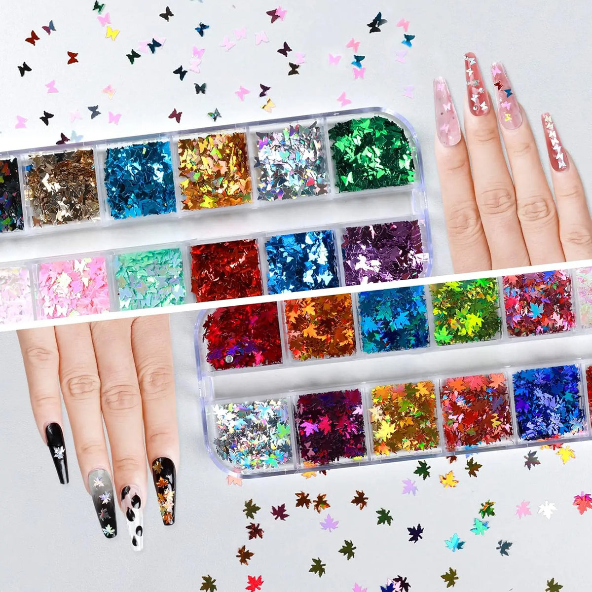 KissICON KissIcon Nail Art DIY Kit - Glitter Stickers
