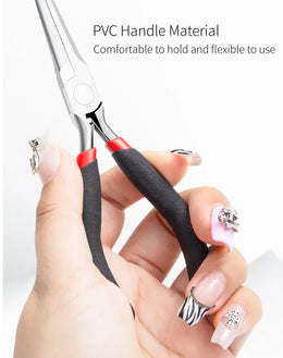 KissICON KissIcon Nail Art Shaping Clip Tweezers - Stainless