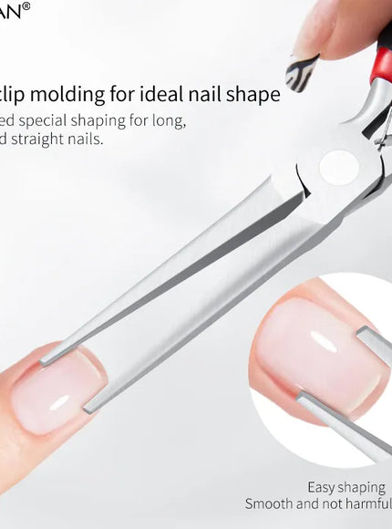 KissICON KissIcon Nail Art Shaping Clip Tweezers - Stainless