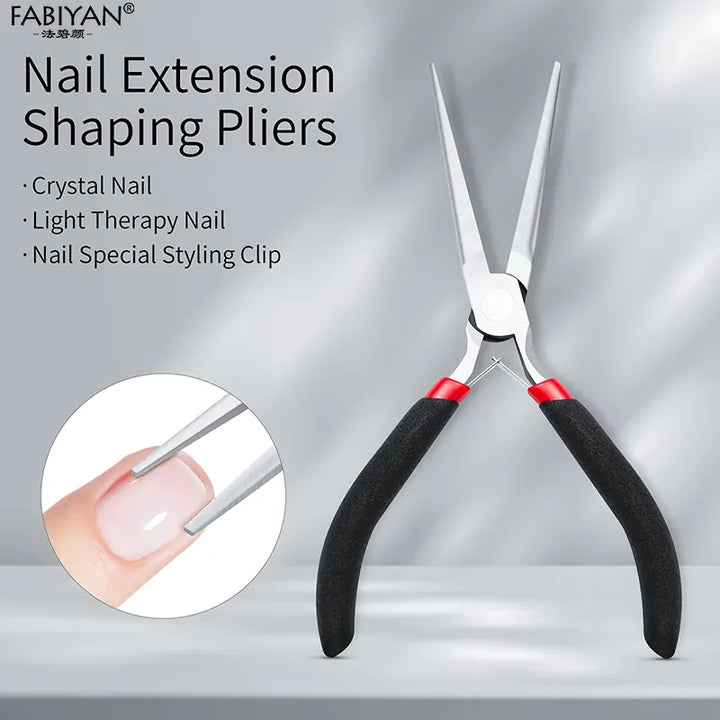 KissIcon Nail Art Shaping Clip Tweezers - Stainless