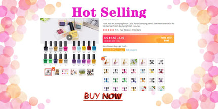 KissICON [KissIcon] Nail Art Stamping Polish 10ML - Printing