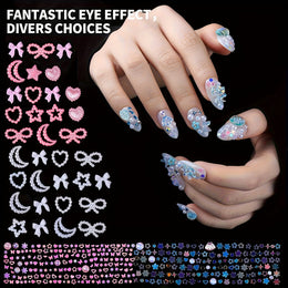KissICON KissIcon Nail Charms Kit 24 Grid Gems -