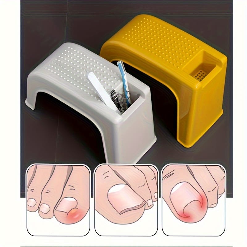 KissICON KissIcon Nail Foot Stool With Storage - Portable