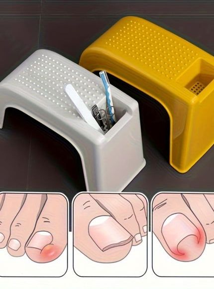 KissICON KissIcon Nail Foot Stool With Storage - Portable