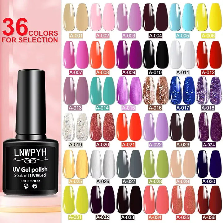 KissIcon Nail Gel Polish 36 Color Set -