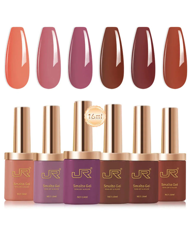 KissICON KissIcon Nail Gel Polish 6 Colors Set -