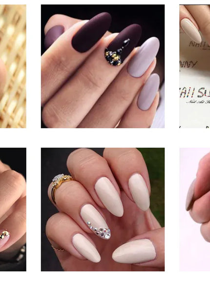 KissICON KissIcon Nail Tips 504Pcs Clear Coffin Stiletto Easy