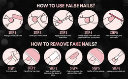 KissICON KissIcon Nail Tips 504Pcs Clear Coffin Stiletto Easy