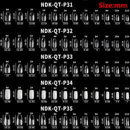 KissICON KissIcon Nail Tips 504Pcs Clear Coffin Stiletto Easy