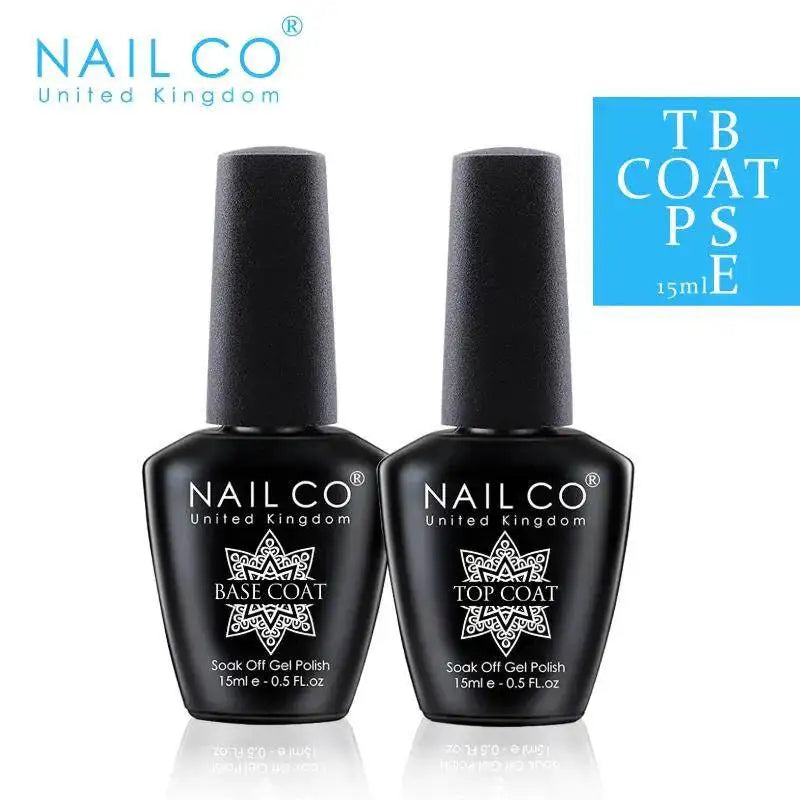 KissICON KissIcon Nailco 15ml Top Coat Base Coat Gel
