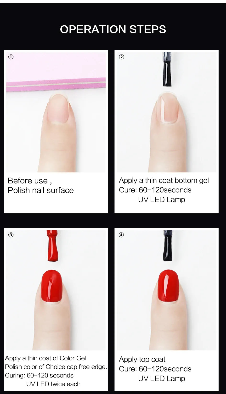 KissICON KissIcon Nailco Top Coat And Base Coat Gel