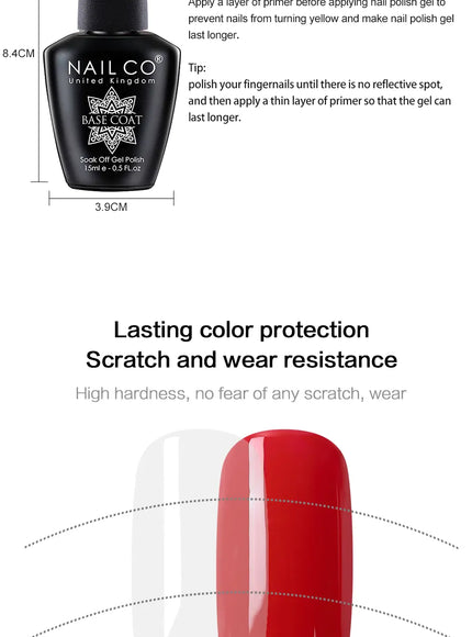 KissICON KissIcon Nailco Top Coat And Base Coat Gel