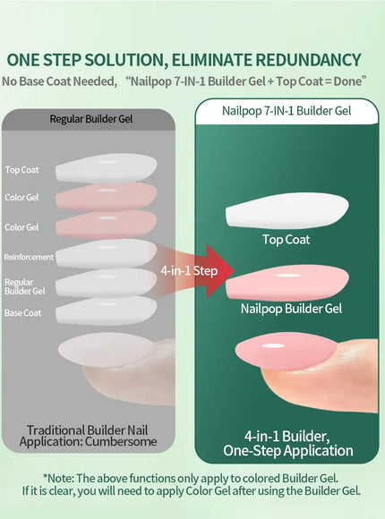 KissICON KissIcon Nailpop Builder Gel Nail Polish 15ml -