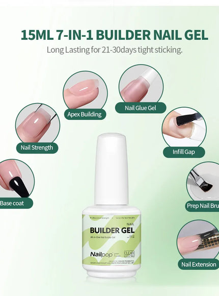 KissICON KissIcon Nailpop Builder Gel Nail Polish 15ml -