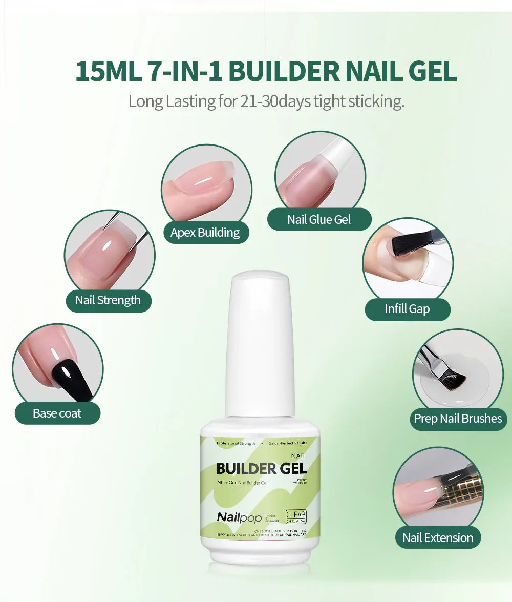 KissICON KissIcon Nailpop Builder Gel Nail Polish 15ml -