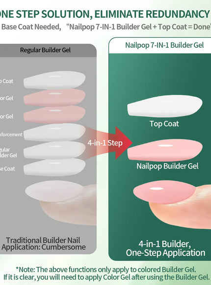 KissICON KissIcon Nailpop Builder Gel Nail Polish 15ml -