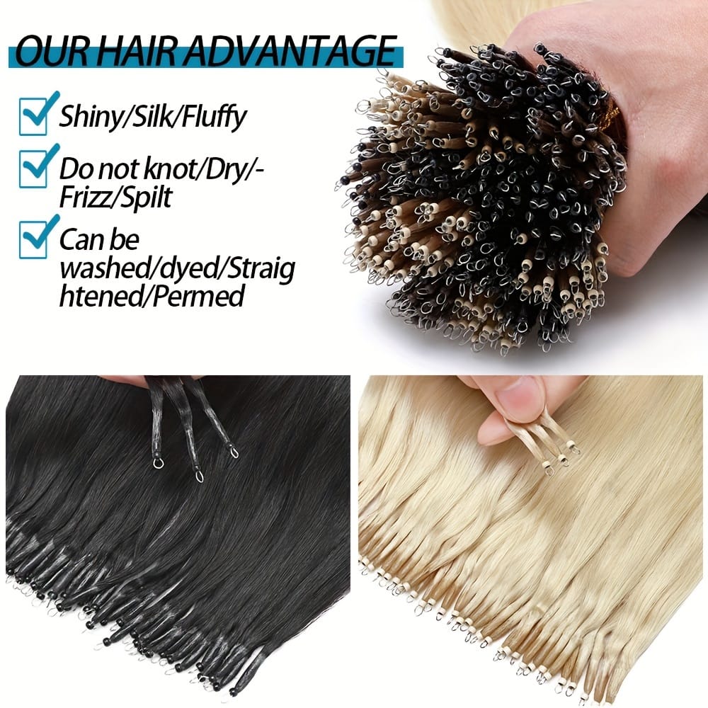 KissICON Kissicon Nano Ring – Hair Extensions 16-24