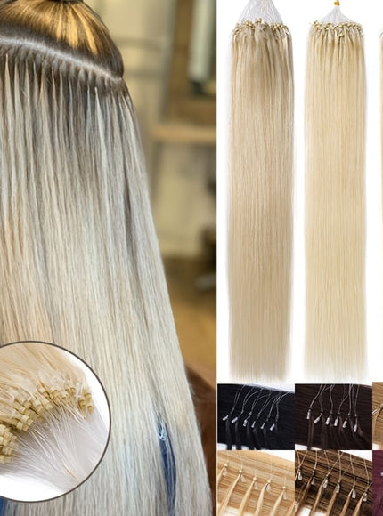 KissICON KissIcon Natural Hair Extensions Invisible Remy Micro Ring