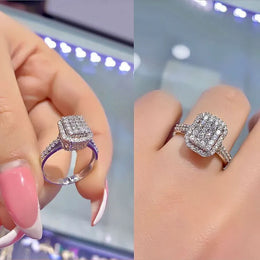 KissICON Kissicon Ne'w Bling Wedding Ring – Square