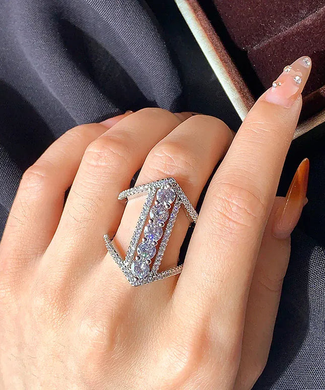 KissICON KissIcon New Stylish Finger Ring - Zirconia Luxury