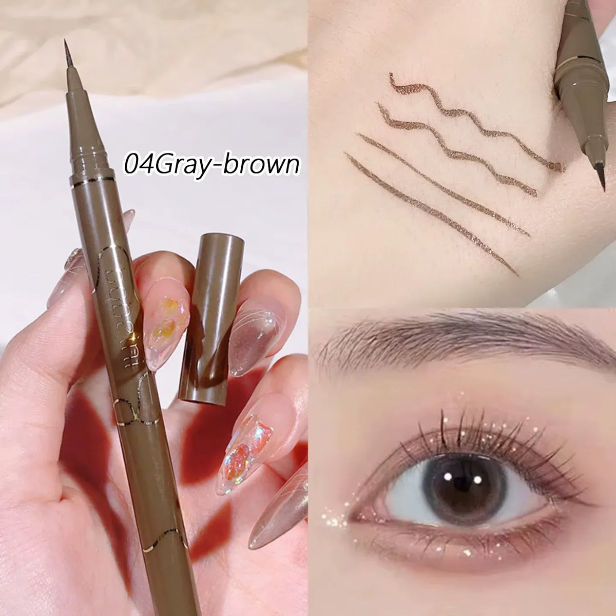 KissICON KissIcon Newbie Brown Eyeliner Pen - Waterproof Longlasting