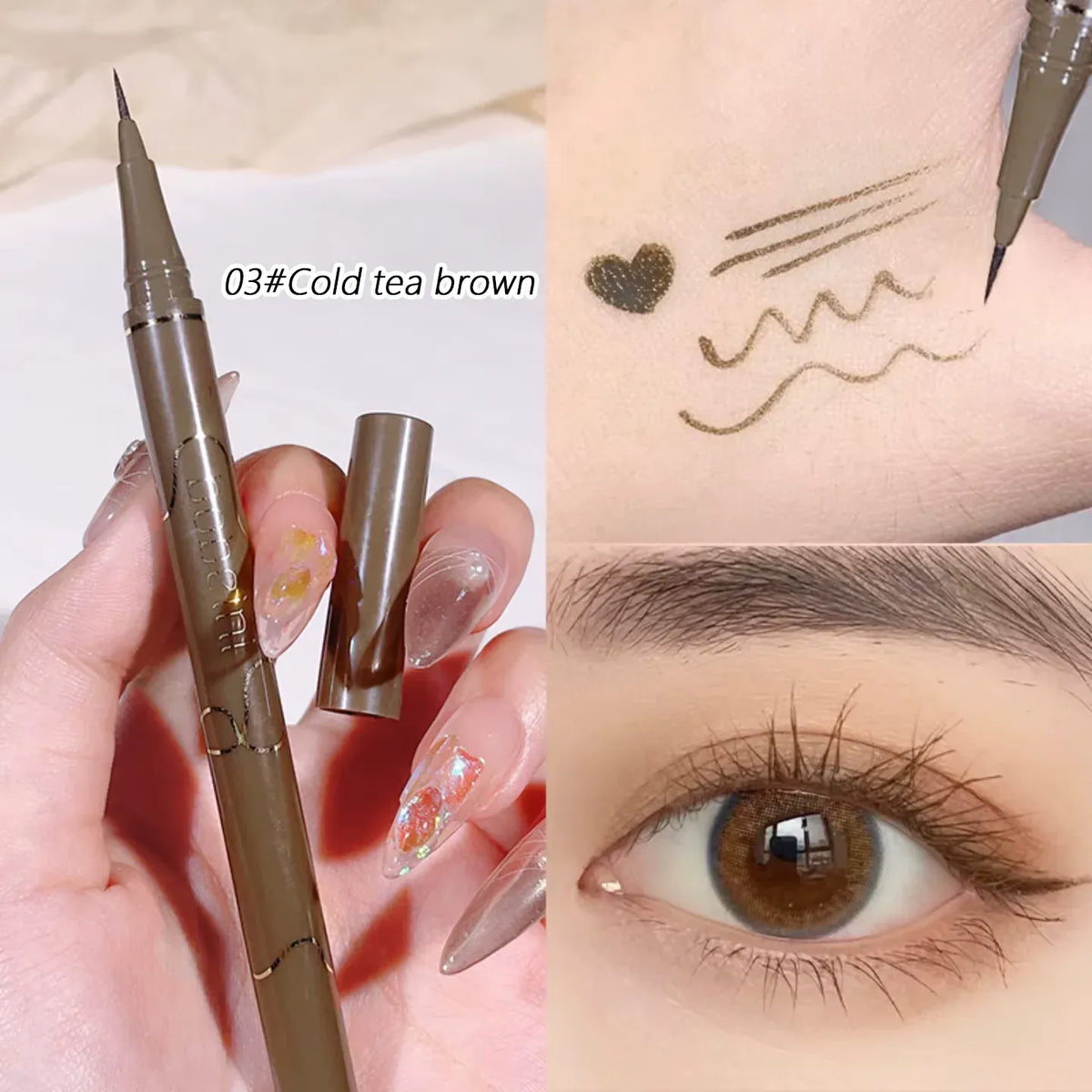 KissICON KissIcon Newbie Brown Eyeliner Pen - Waterproof Longlasting