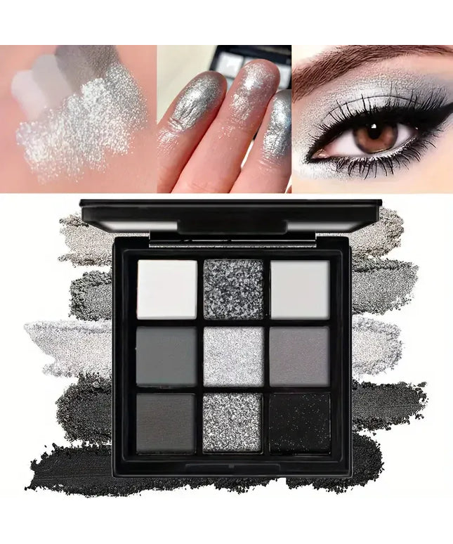 KissICON KissIcon Nine Color Eyeshadow Palette - Long-Lasting
