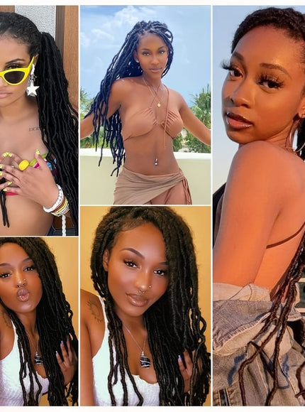 KissICON KissIcon Nu Locs Crochet Hair Extensions For Women