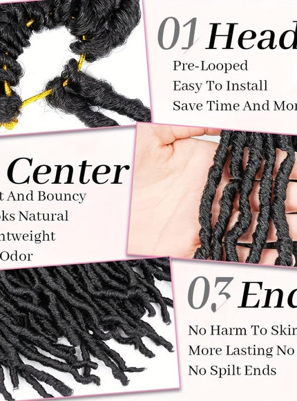 KissICON KissIcon Nu Locs Crochet Hair Extensions For Women