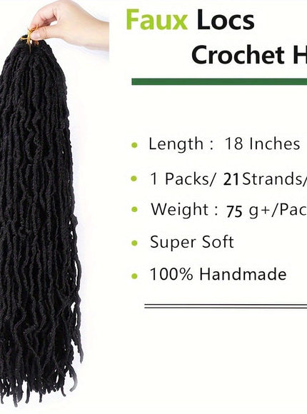 KissICON KissIcon Nu Locs Crochet Hair Extensions For Women