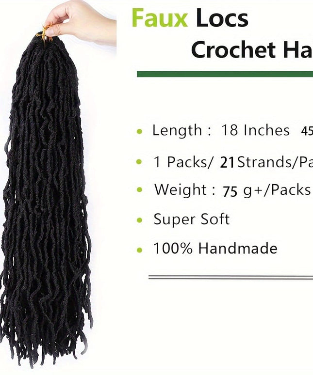 KissICON KissIcon Nu Locs Crochet Hair Extensions For Women
