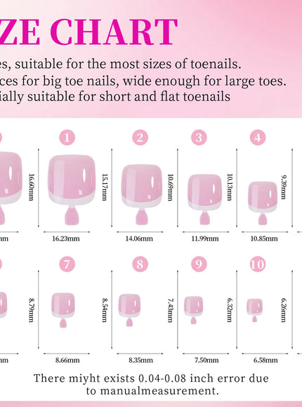 KissICON KissIcon Nude Pink Fake Nails Full Cover French