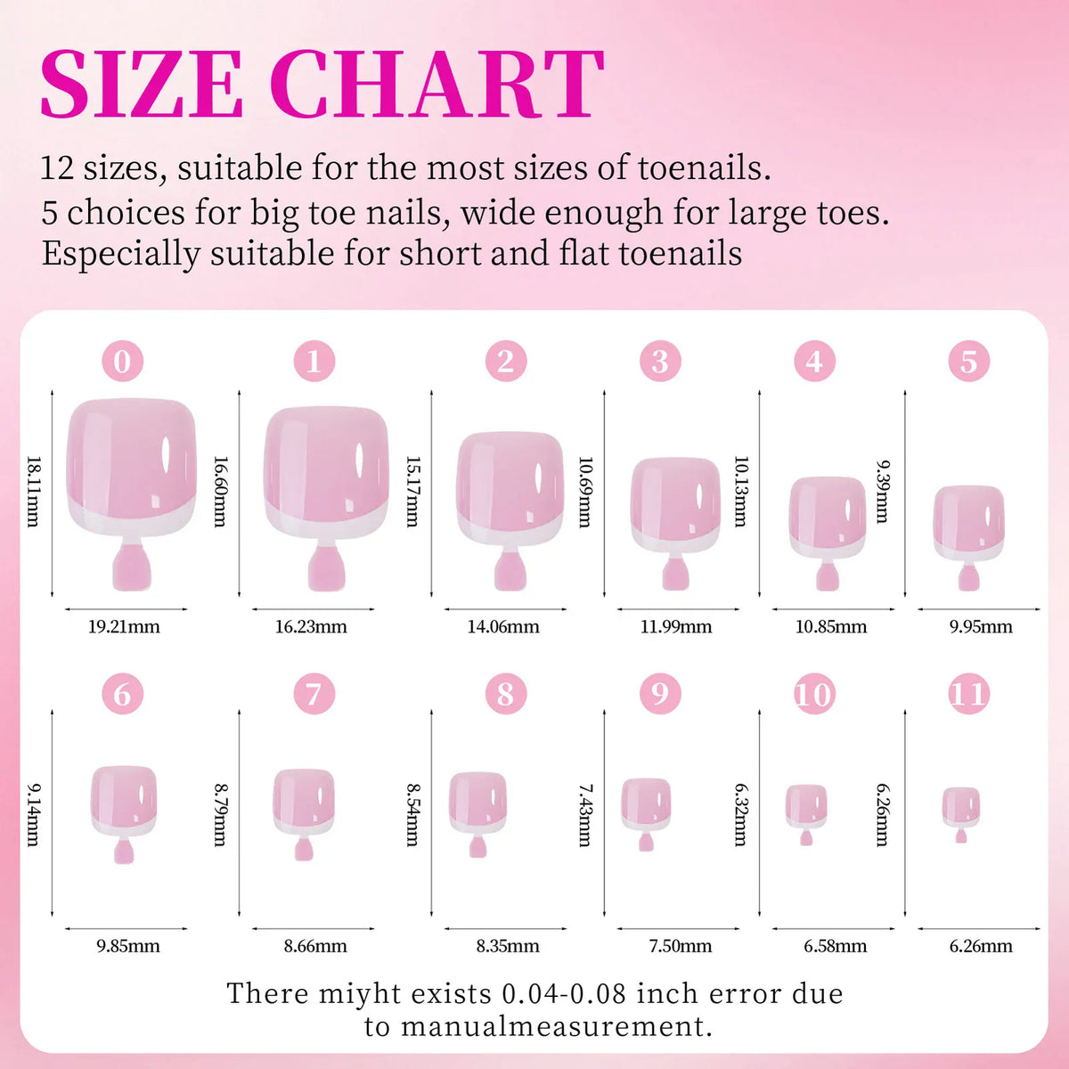 KissICON KissIcon Nude Pink Fake Nails Full Cover French