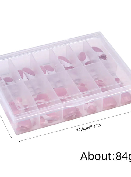 KissICON KissIcon Nude Pink Fake Nails Full Cover French
