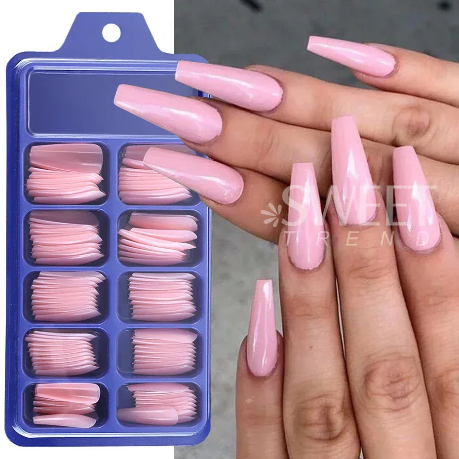 KissICON KissIcon Nude Pink False Nails - Quick Acrylic